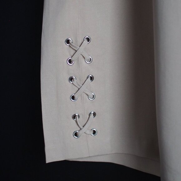 Melanie Lyne | Linen Blend Wide Leg Pants - Picture 5 of 5